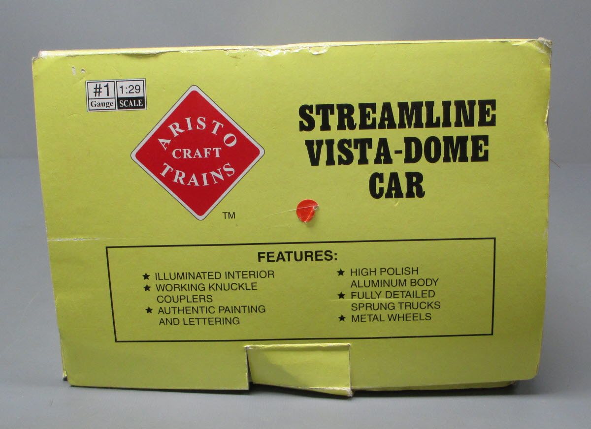 Aristo-Craft 32605 G Santa Fe Streamlined Vista Dome Car #504 (Metal Wheels)