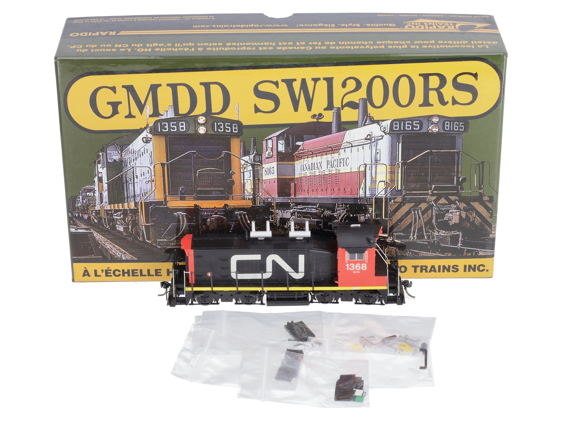 Rapido Trains 26552 HO CN GMDD SW1200RS Diesel #1368 w/DC/DCC/Sound