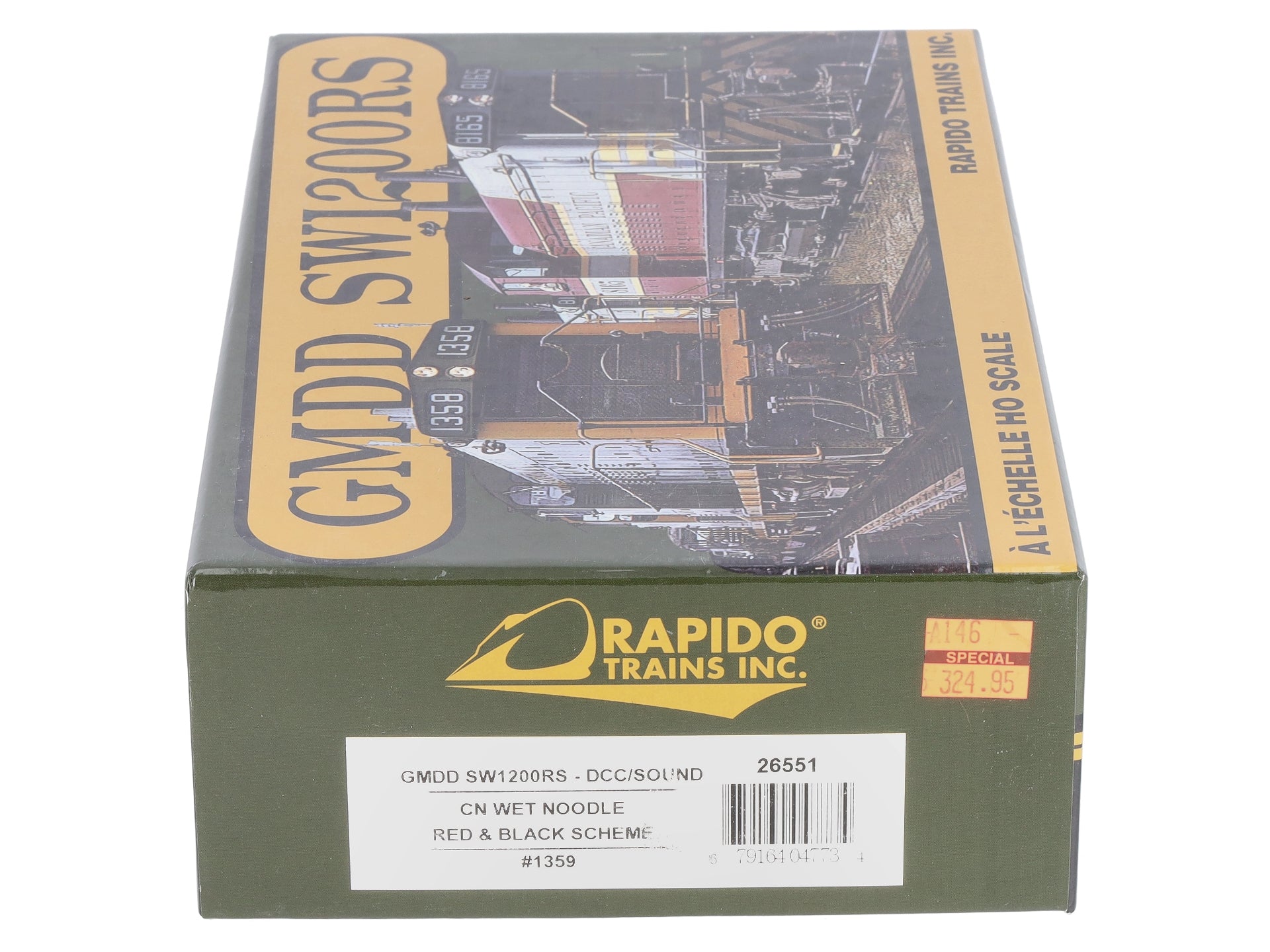 Rapido Trains 26551 HO CN GMDD SW1200RS Diesel #1359 w/DC/DCC/Sound