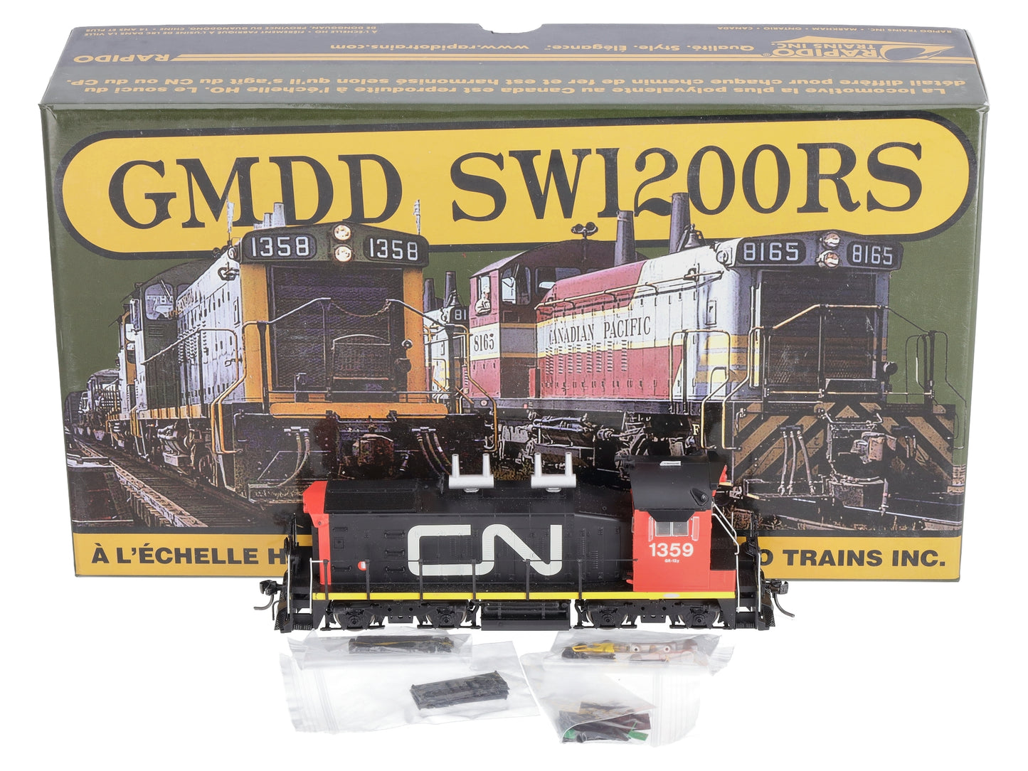 Rapido Trains 26551 HO CN GMDD SW1200RS Diesel #1359 w/DC/DCC/Sound