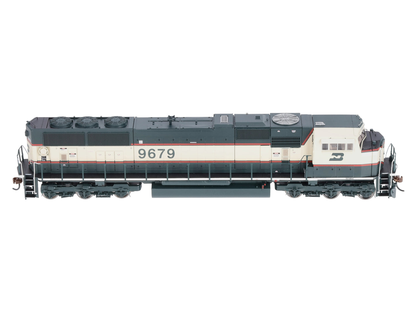 Athearn G64887 HO BN SD70MAC Phase lV Diesel Locomotive w/DCC & Sound #9679
