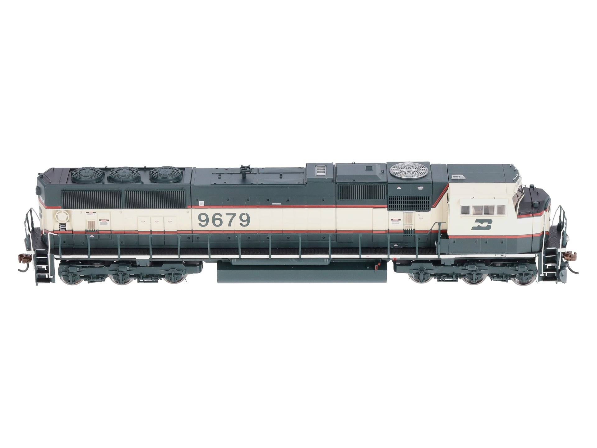 Athearn G64887 HO BN SD70MAC Phase lV Diesel Locomotive w/DCC & Sound #9679