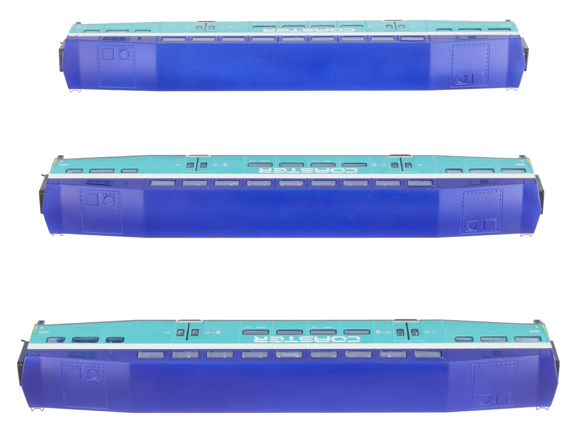 Athearn 25957 HO Scale Coaster RTR Bombardier Coach 3 Car Set