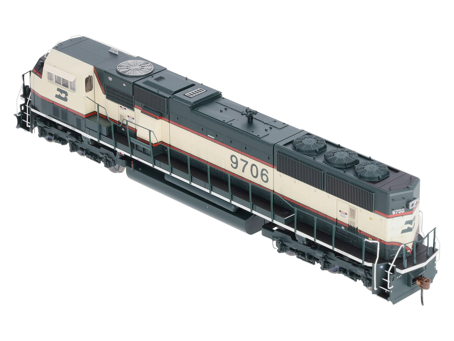 Athearn G64888 HO BN SD70MAC Phase lV Diesel Locomotive w/DCC & Sound #9706