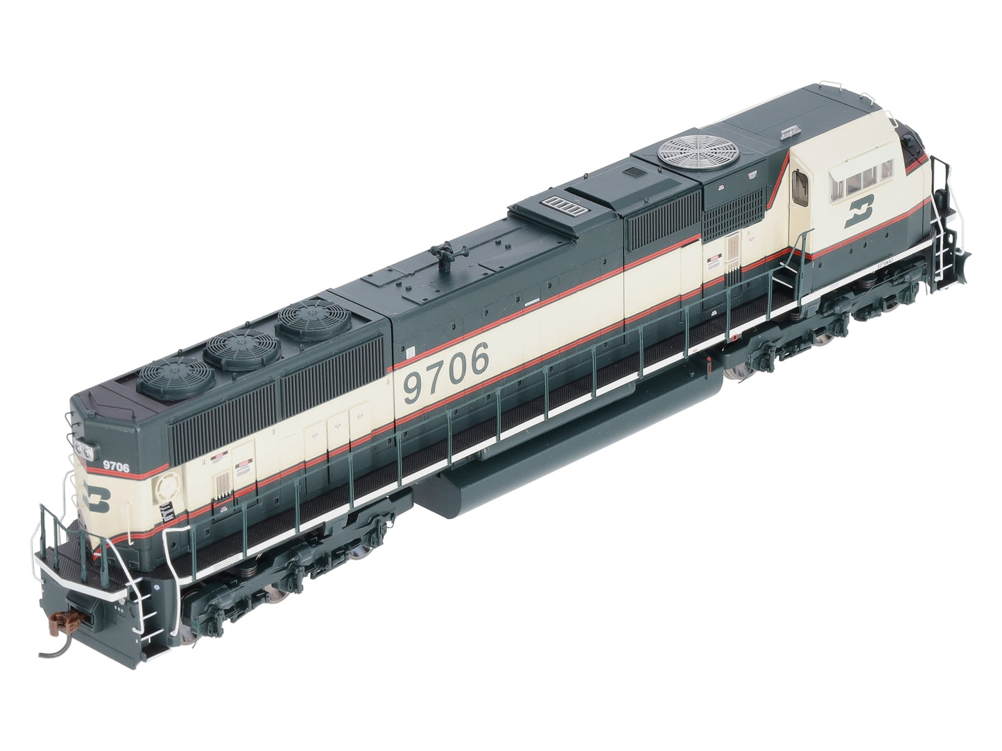 Athearn G64888 HO BN SD70MAC Phase lV Diesel Locomotive w/DCC & Sound #9706