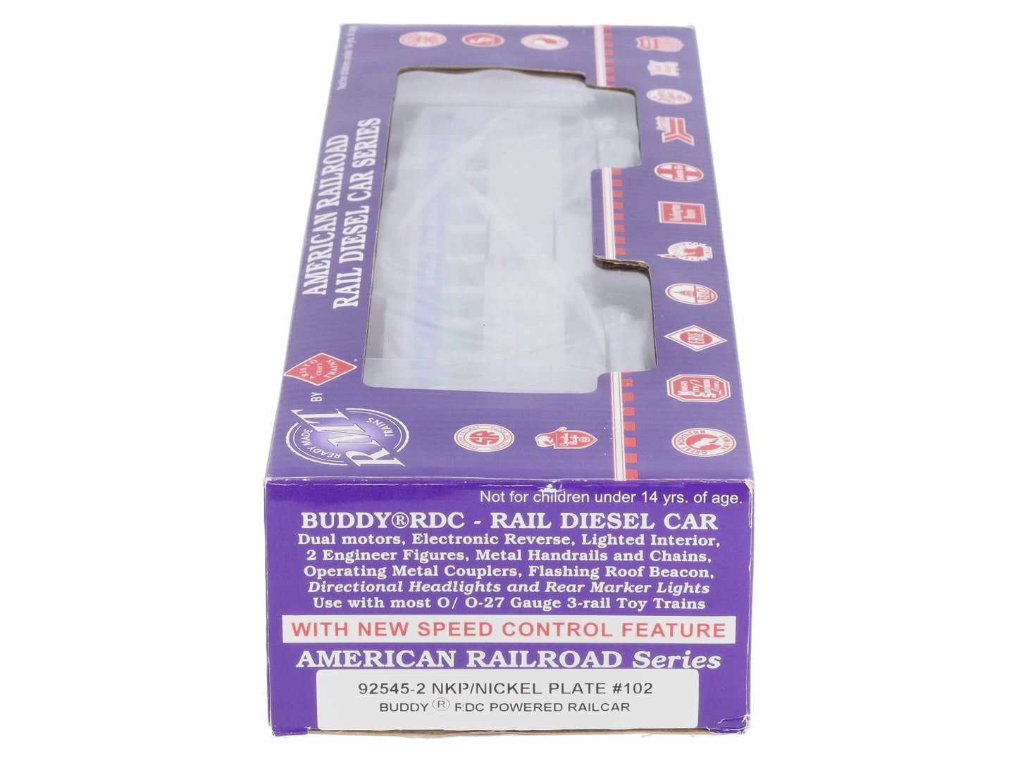 RMT 92545-2 O Nickel Plate Road Buddy Powered Rail Diesel Car #102
