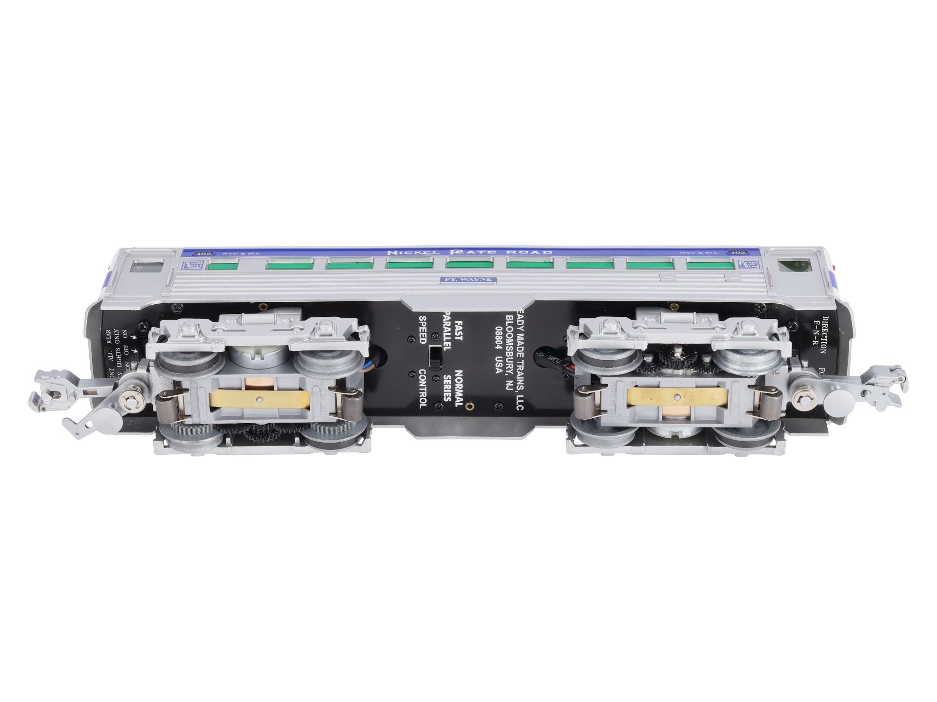 RMT 92545-2 O Nickel Plate Road Buddy Powered Rail Diesel Car #102