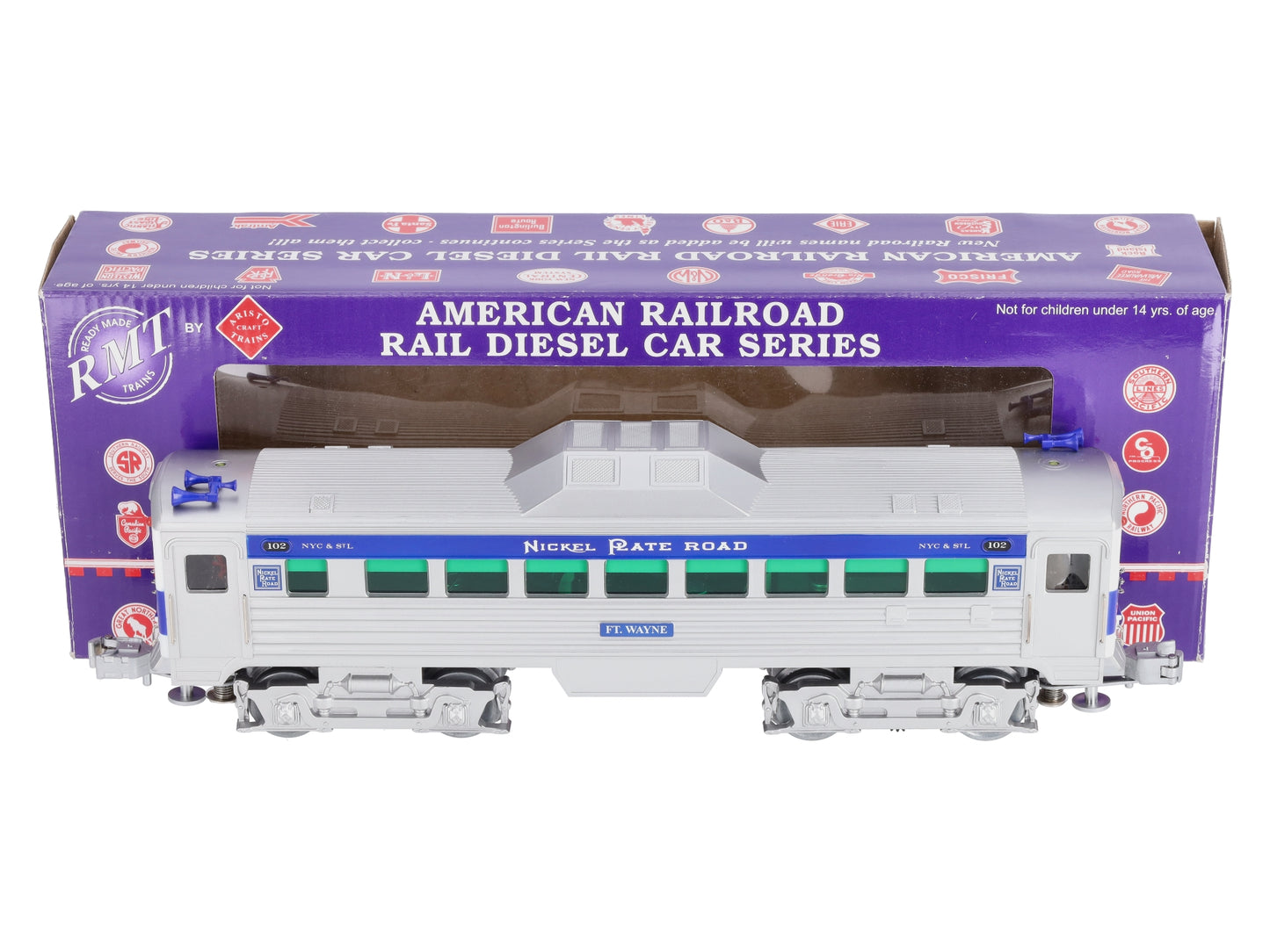 RMT 92545-2 O Nickel Plate Road Buddy Powered Rail Diesel Car #102