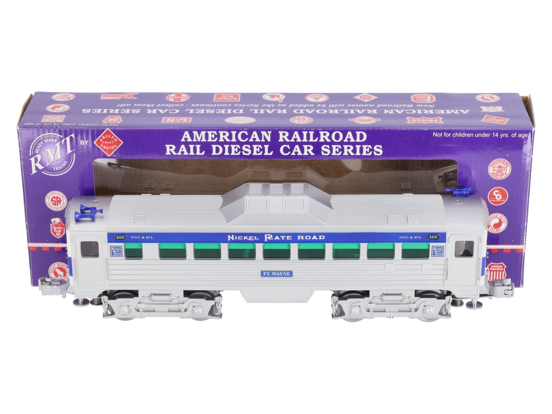 RMT 92545-2 O Nickel Plate Road Buddy Powered Rail Diesel Car #102