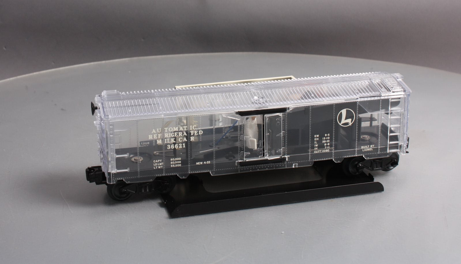 Lionel 6-29301 O Transparent Milk Car #36621