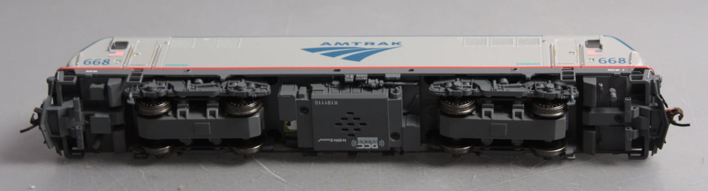 Bachmann 67407 HO Amtrak Siemens ACS-64 Electric Loco with DCC and Sound #668