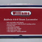 Williams 40605 O Scale PRR Baldwin 4-6-0 Steam Locomotive #863