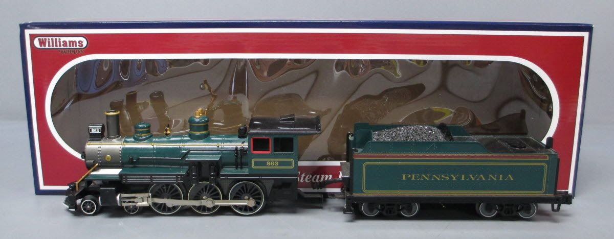 Williams 40605 O Scale PRR Baldwin 4-6-0 Steam Locomotive #863