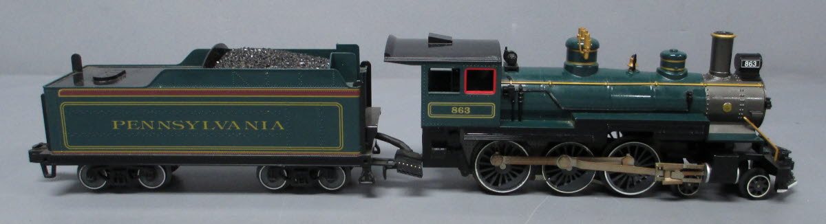 Williams 40605 O Scale PRR Baldwin 4-6-0 Steam Locomotive #863
