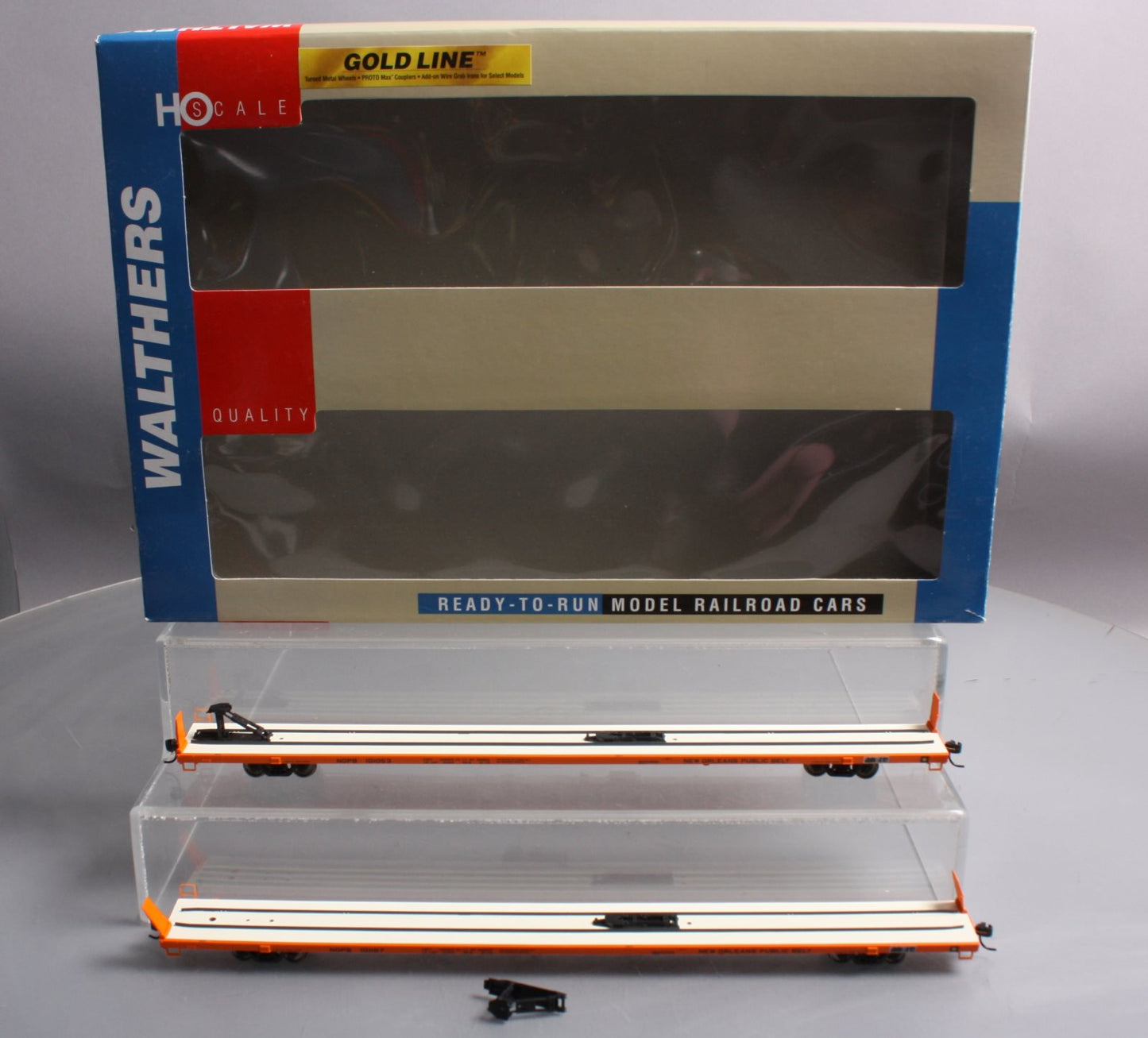 Walthers 932-240308 HO NOPB Bethlehem 89' 4" Flush Deck Flatcar (Set of 2)