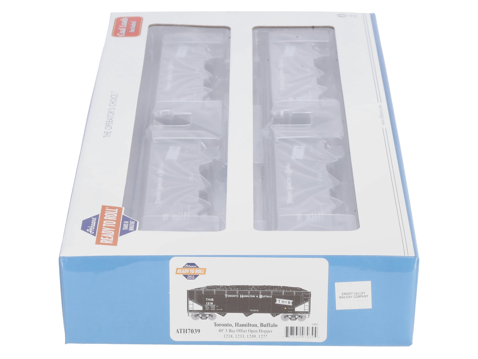 Athearn 7039 HO Toronto, Hamilton & Buffalo RTR 40' 3-Bay Offset Hopper #2