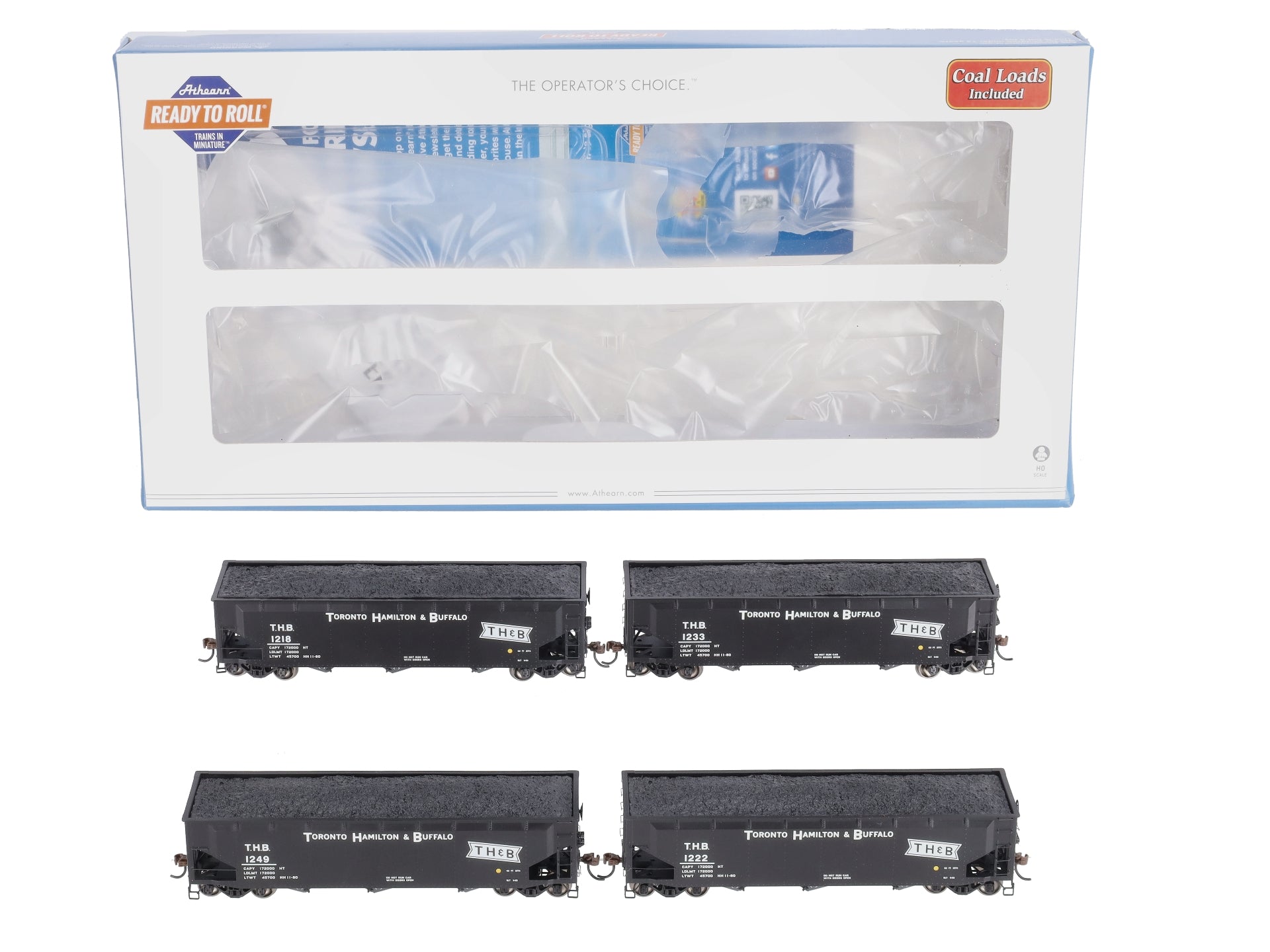Athearn 7039 HO Toronto, Hamilton & Buffalo RTR 40' 3-Bay Offset Hopper #2