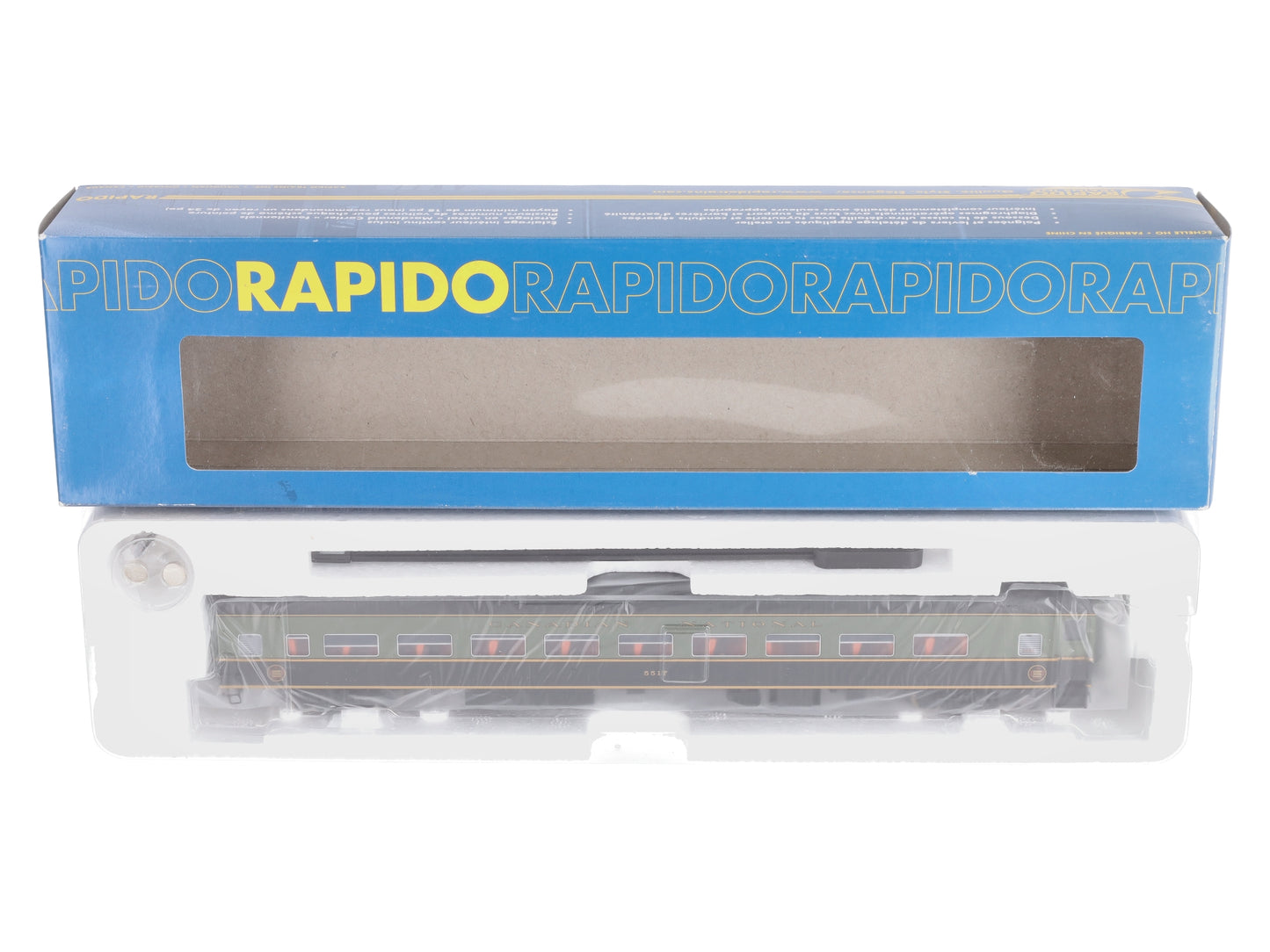 Rapido Trains 100286 HO Canadian National Lightweight Voiture Coach #5517
