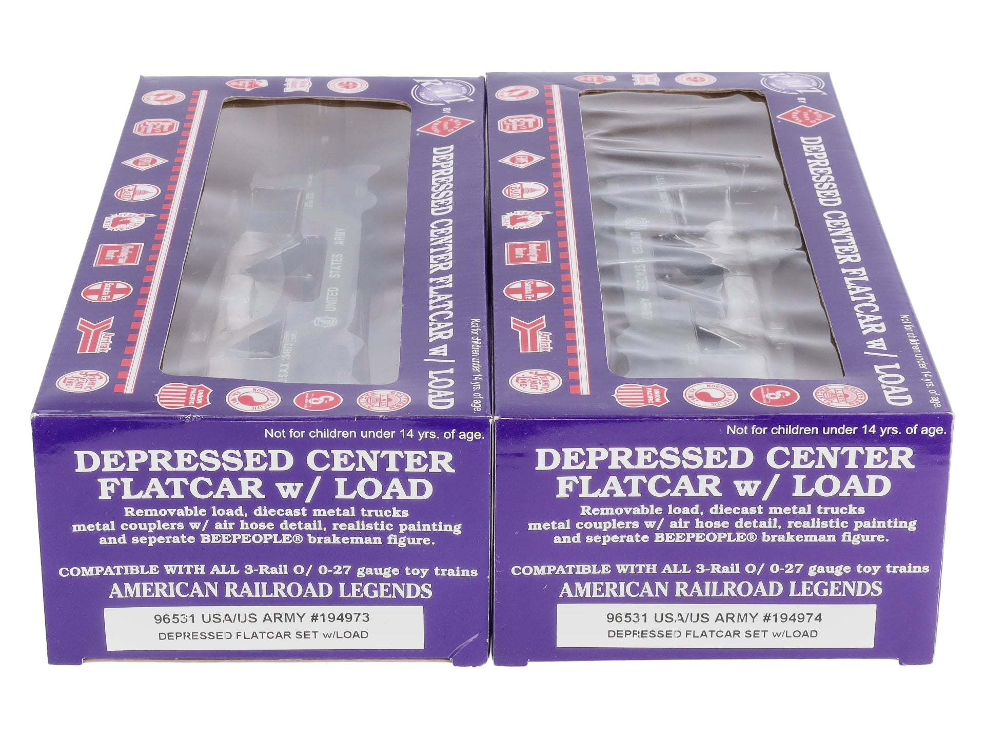 RMT 96531 O Dep.Ctr.Flat Car US Army/2pk
