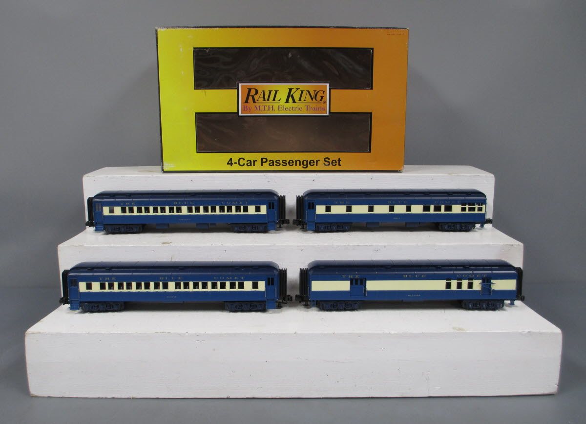 MTH 30-69164 O Jersey Central RailKing 60' Madison Passenger Cars (Set of 4)