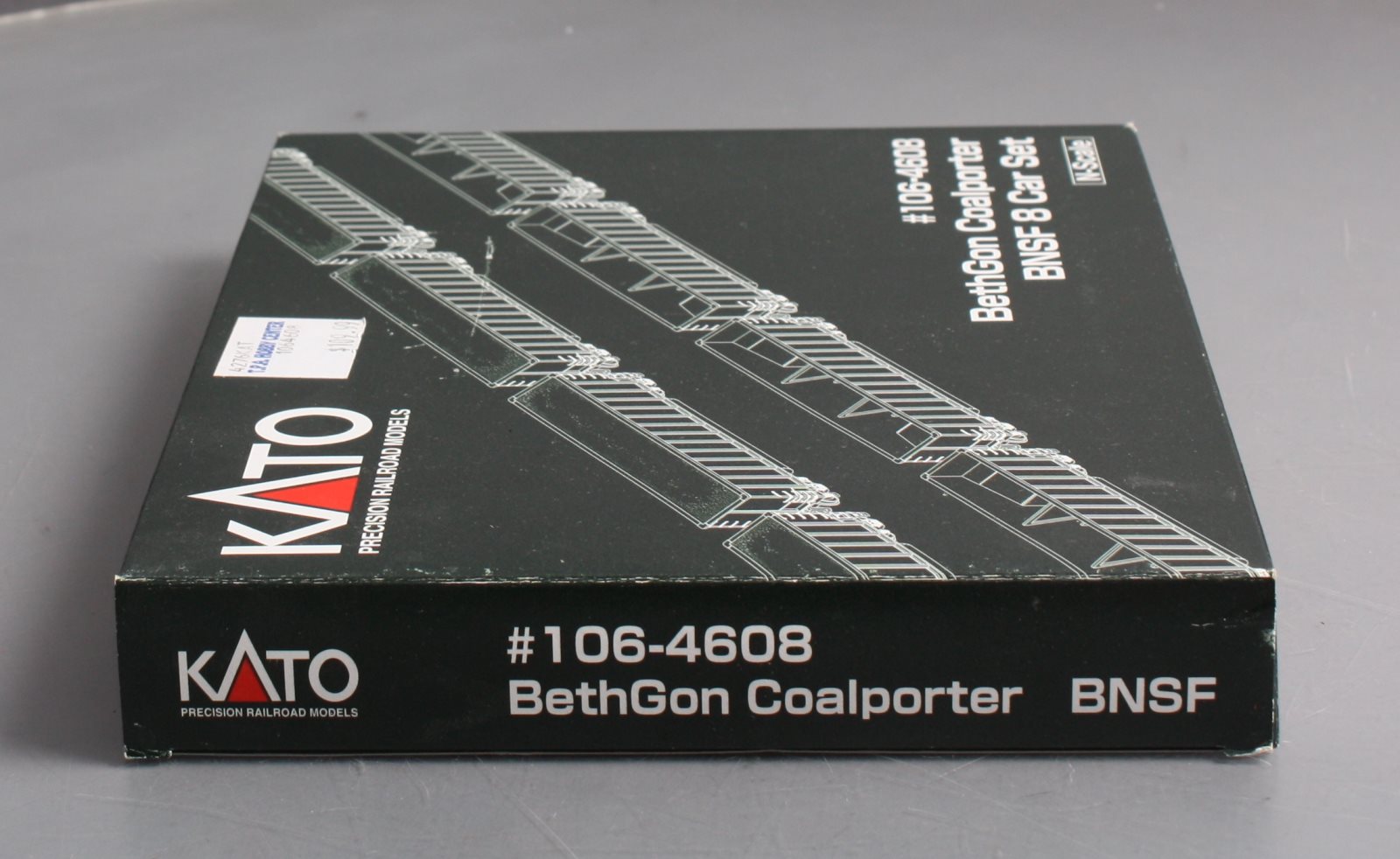 Kato 106-4608 N Scale BNSF BethGon Coalporter 8-Car Set – Trainz