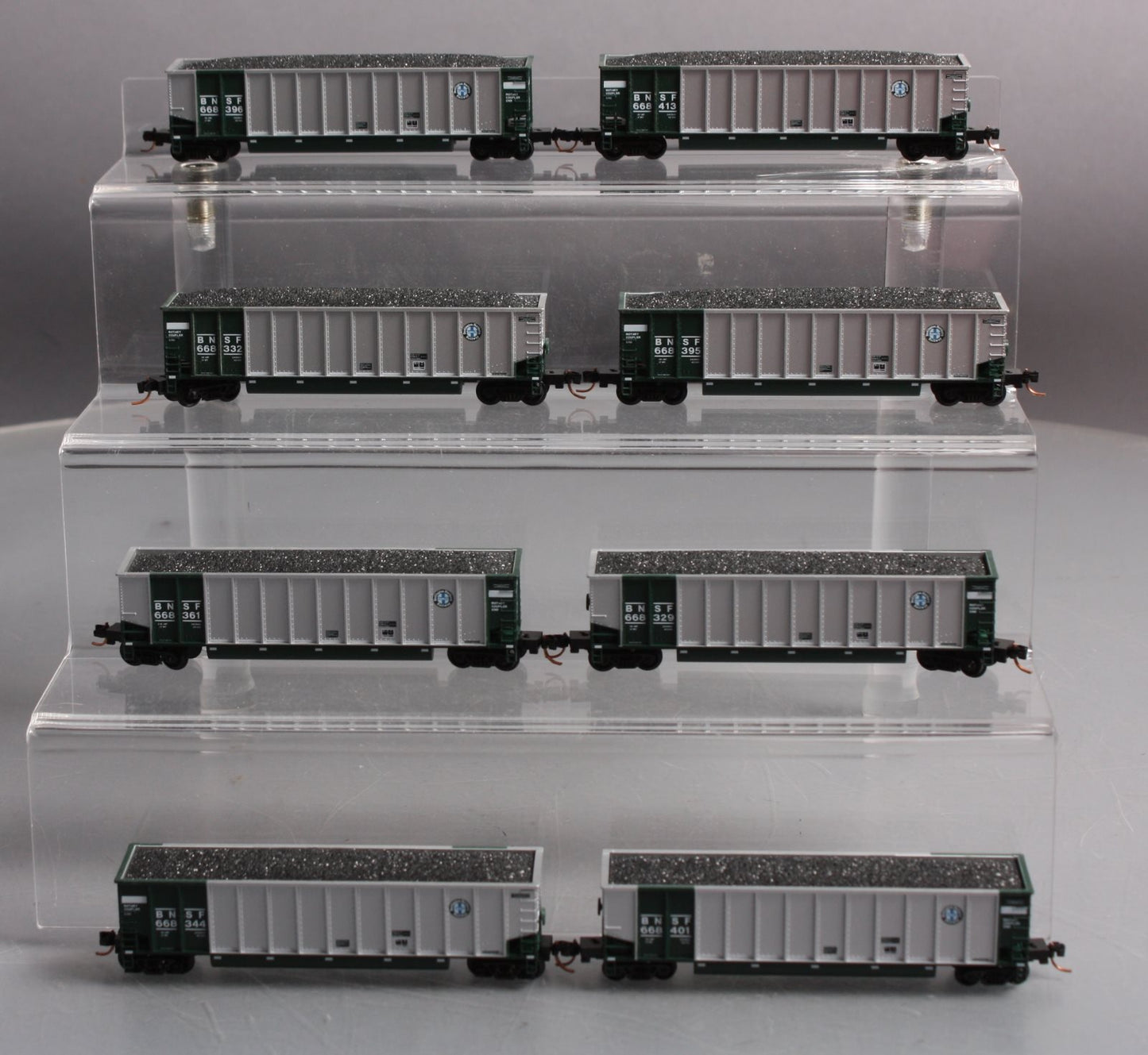 Kato 106-4608 N Scale BNSF BethGon Coalporter 8-Car Set