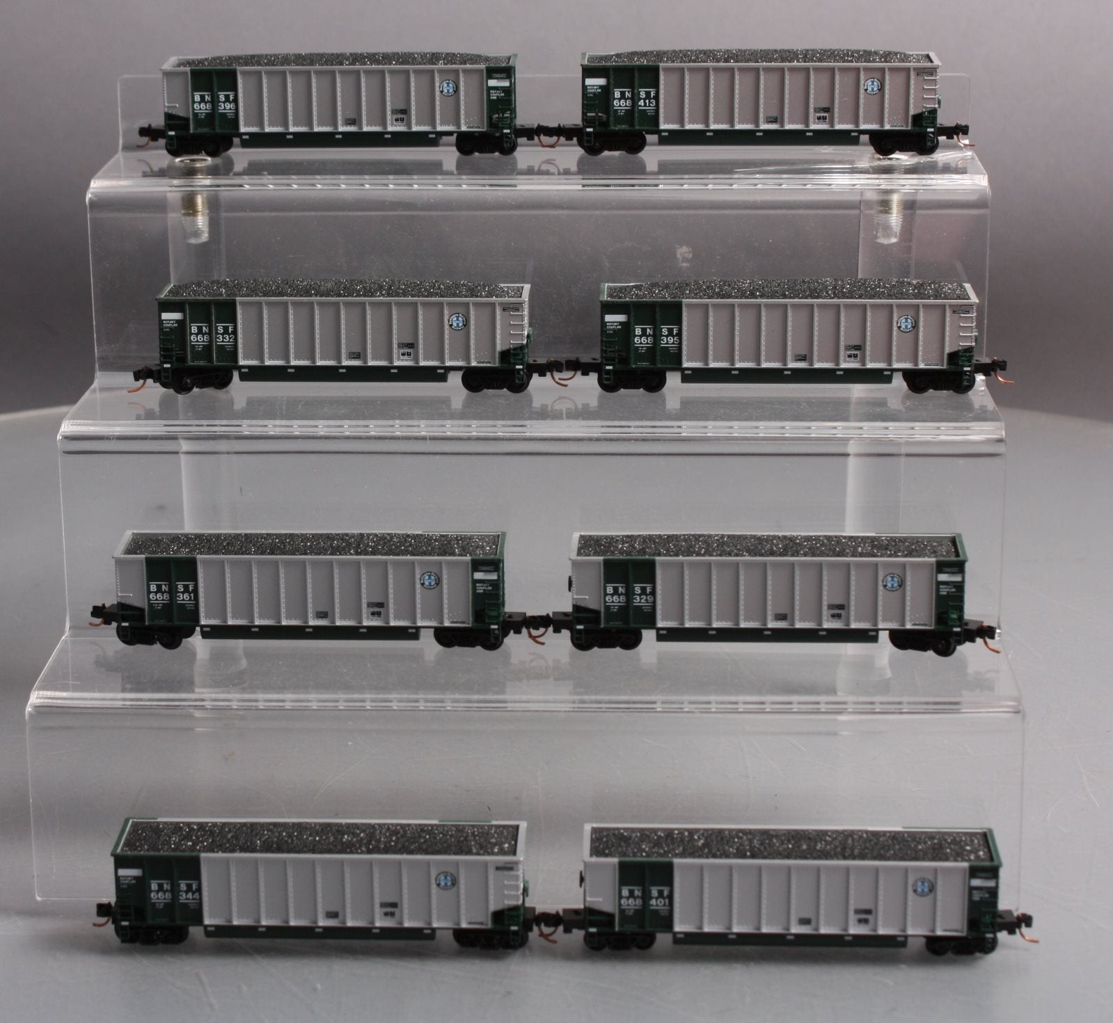 Kato 106-4608 N Scale BNSF BethGon Coalporter 8-Car Set