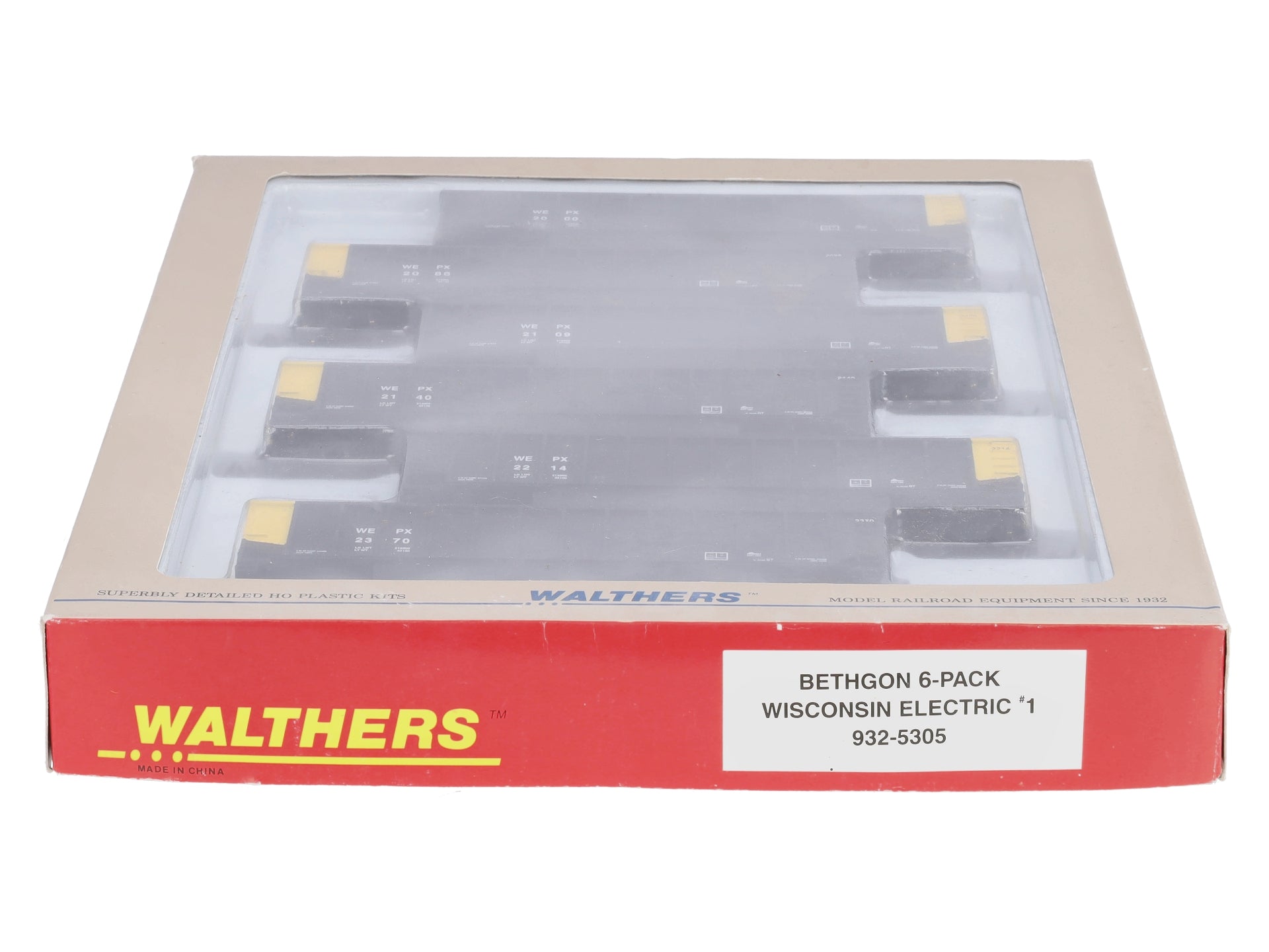 Walthers 932-5305 HO Wisconsin Electric Bethgon 6-Pack