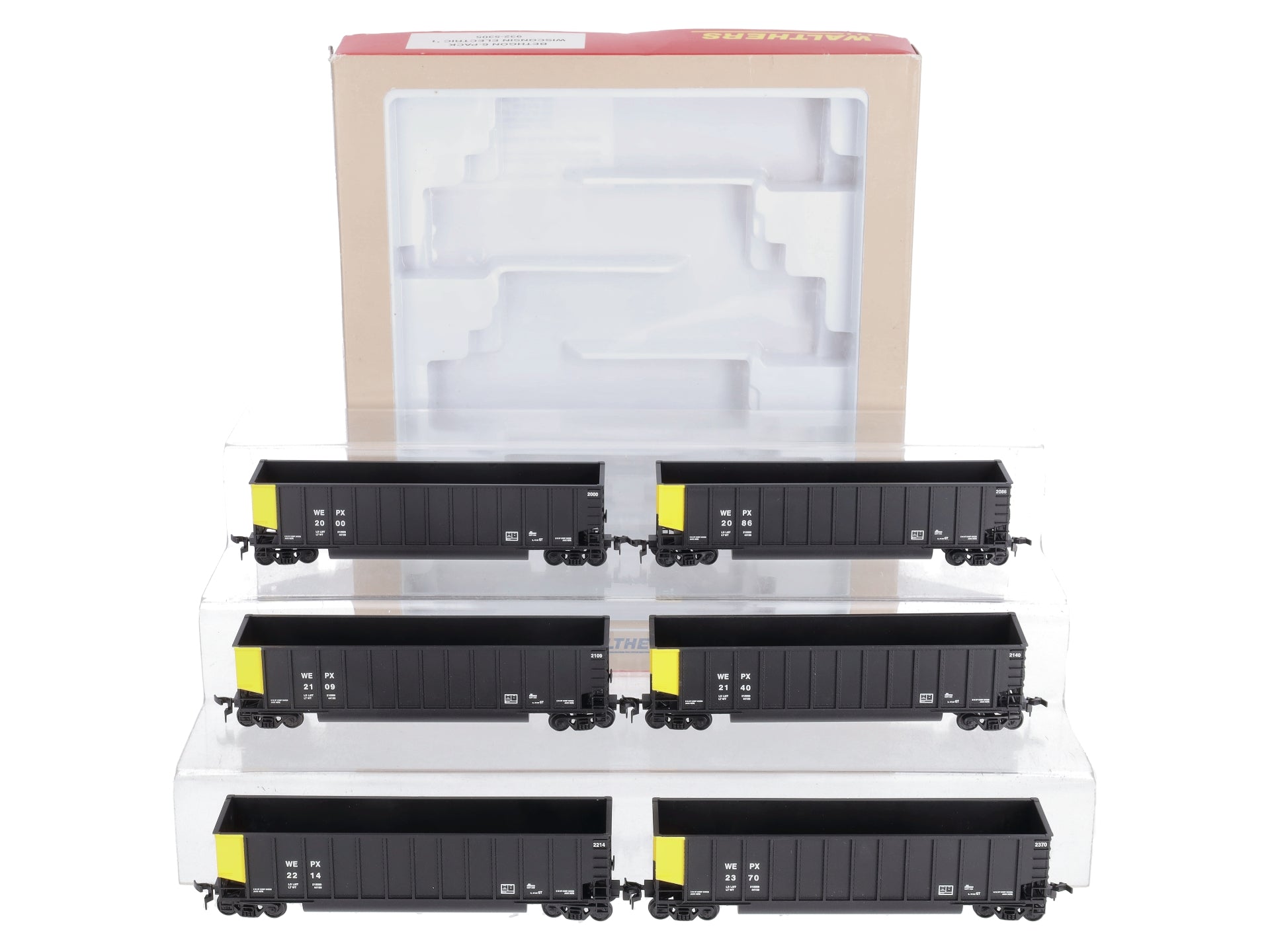 Walthers 932-5305 HO Wisconsin Electric Bethgon 6-Pack