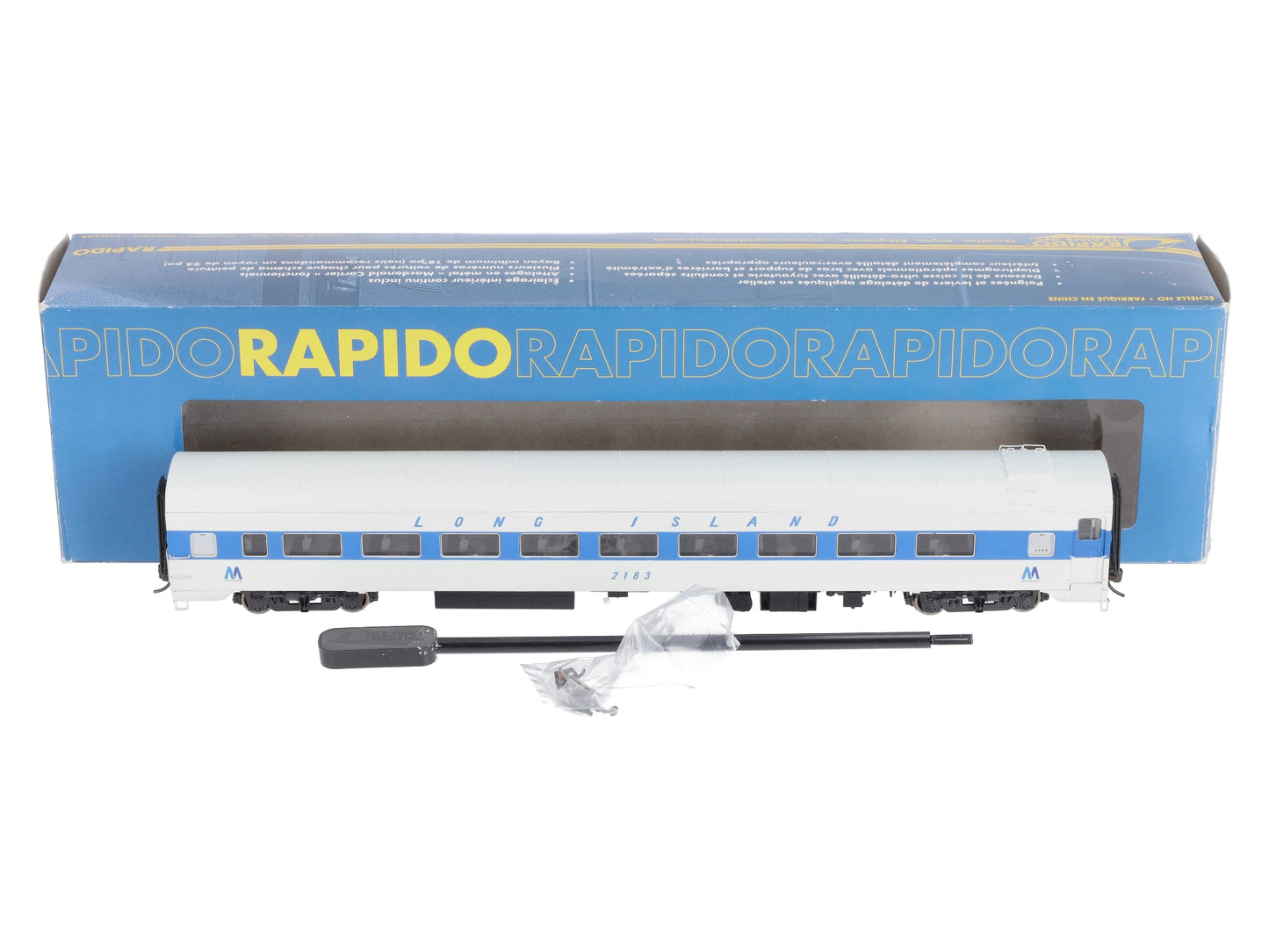 Rapido Trains 100349 HO Long Island CC&F Lightweight Coach MTA #2183