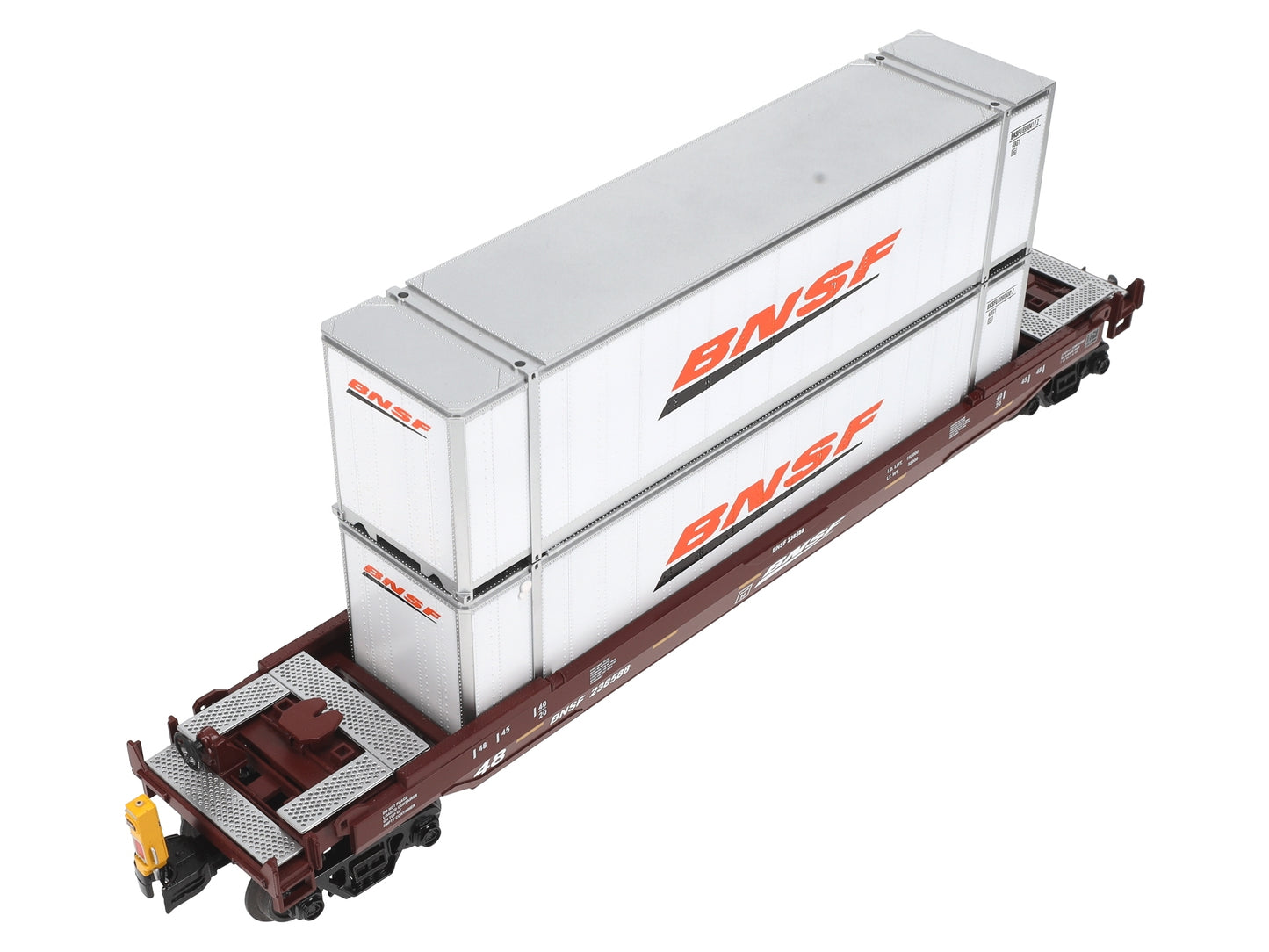 MTH 30-76757 O-27 Burlington Northern Santa Fe Husky Stack with EDT