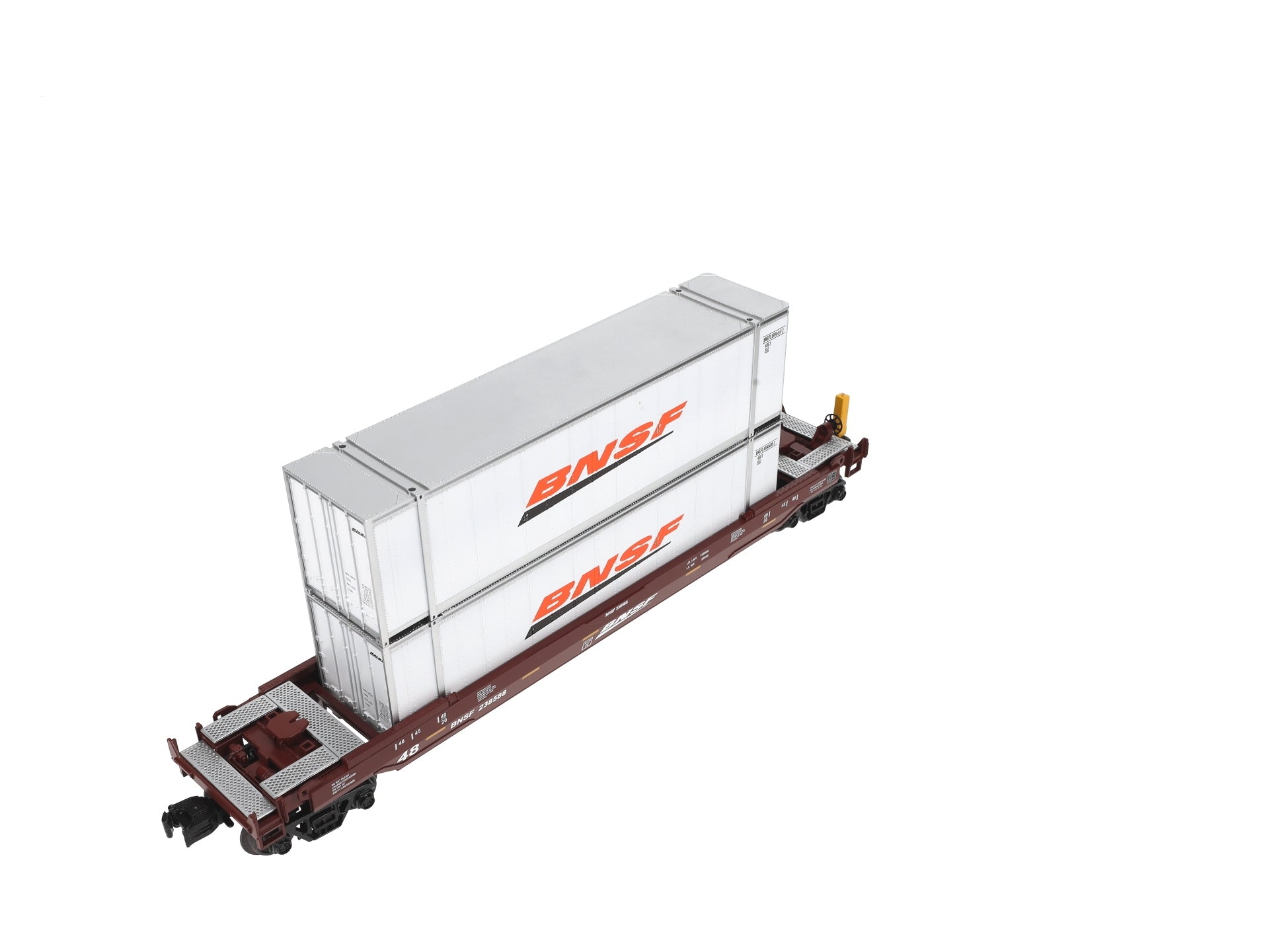 MTH 30-76757 O-27 Burlington Northern Santa Fe Husky Stack with EDT