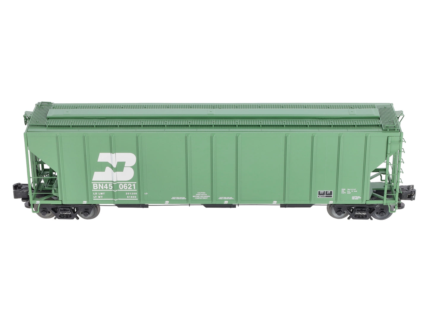 Lionel 1926512 O Burlington Northern PS-2CD 4427 Covered Hopper #450621
