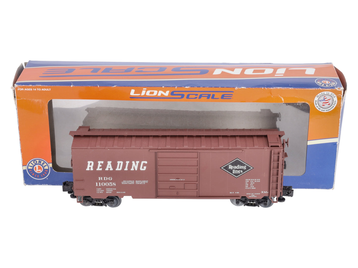 Lionel 3-17036 O Reading PS-1 Boxcar