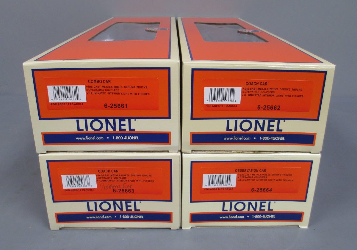 Lionel 6-25656 Chicago & Alton Alton Limited Heavyweight Cars (Set of 4)