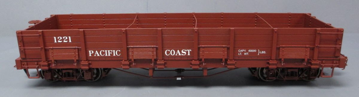 Bachmann 88296 G Scale Pacific Coast Low Side Gondola #1221