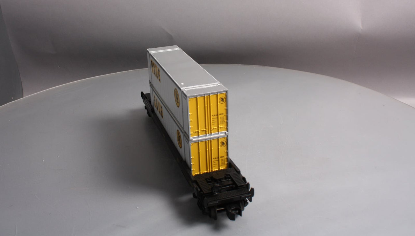 MTH 30-76376 O Gauge Pittsburgh & Lake Erie Husky Stack Car #520843
