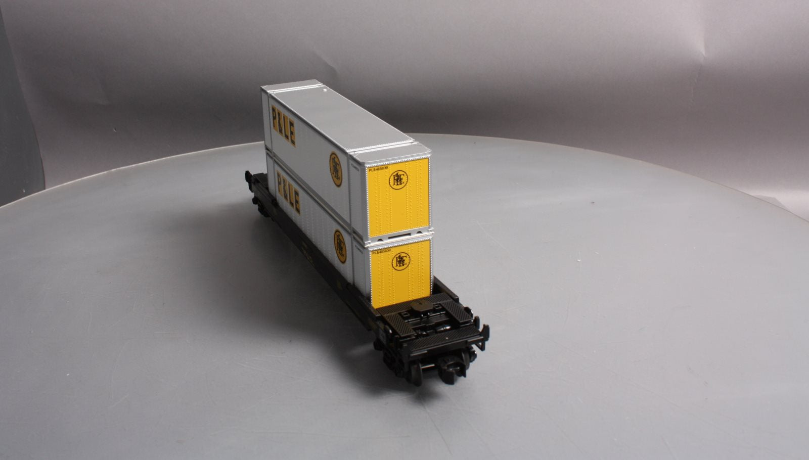 MTH 30-76376 O Gauge Pittsburgh & Lake Erie Husky Stack Car #520843