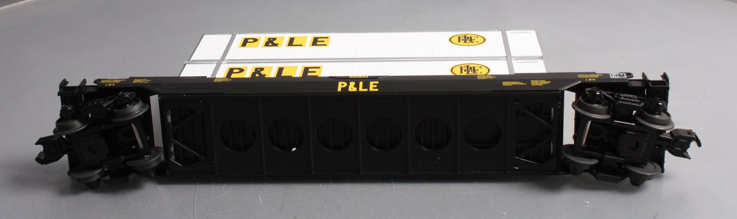 MTH 30-76376 O Gauge Pittsburgh & Lake Erie Husky Stack Car #520843