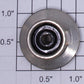 American Flyer 4692-11 Black Nickel Solid 1" Std. Gauge Front Truck Pony Wheel