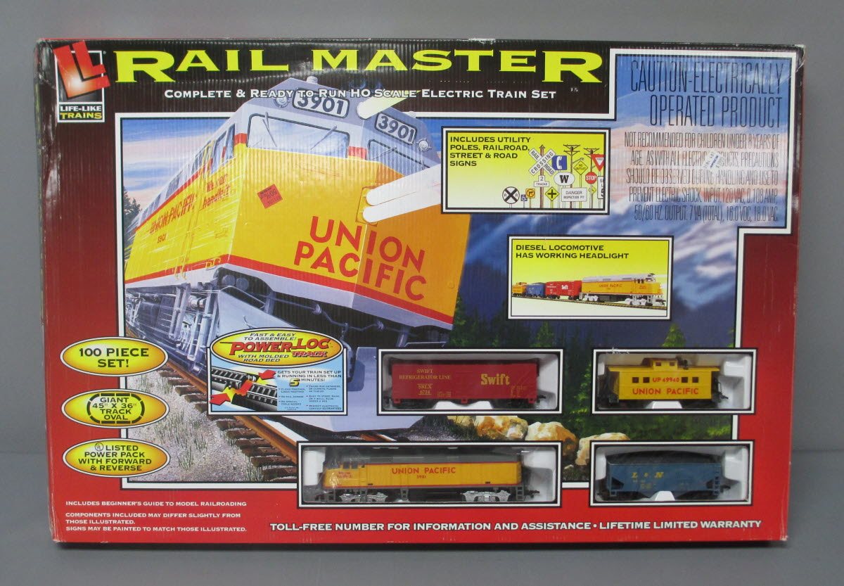 Life Like 8608 Santa Fe Rail Master HO Gauge Diesel Train Set