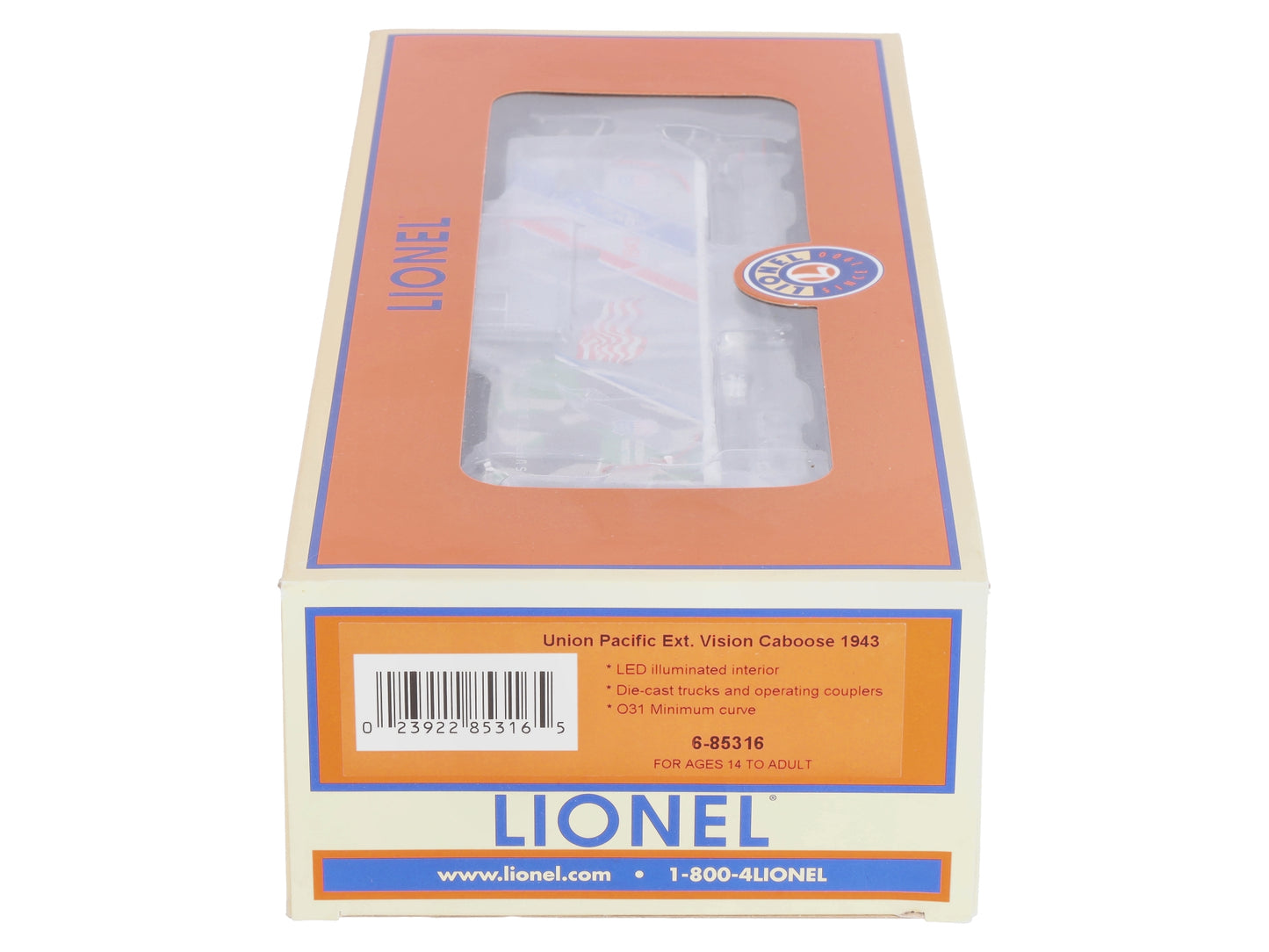 Lionel 6-85316 O Gauge Union Pacific Wide Vision Caboose #1943
