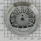 American Flyer 4696-3 Black Spoked 2-1/2" Std. Gauge Plain Wheel w/ Ecc. Stud