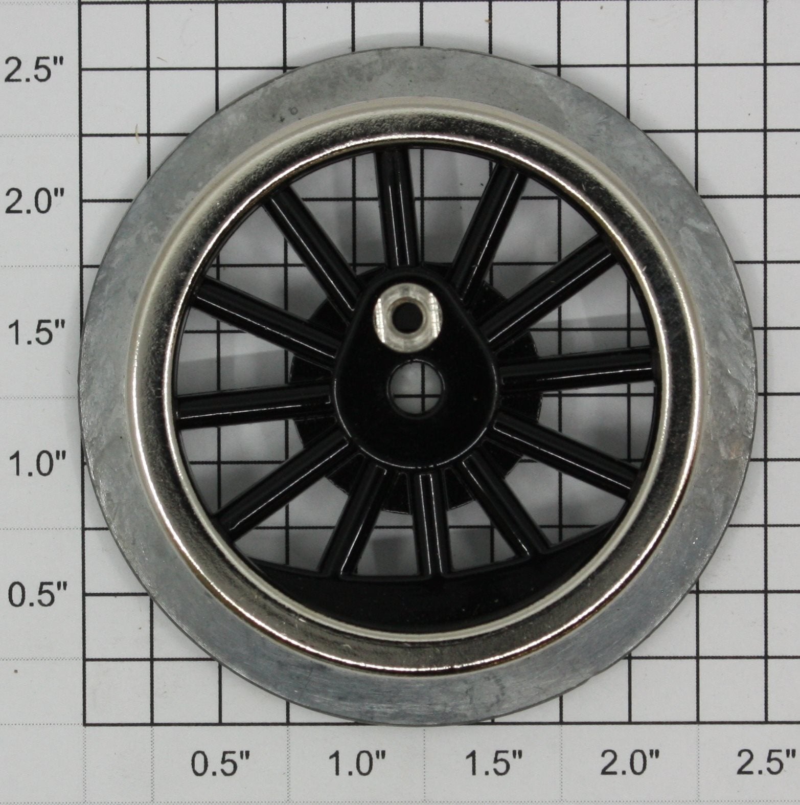 American Flyer 4696-4 Black Spoked 2-1/2