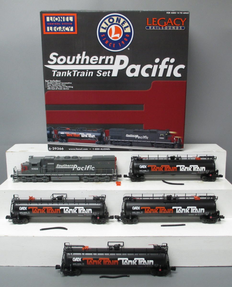 Lionel 6-29366 Southern Pacific TankTrain 'Oil Can' O Gauge Diesel Train Set