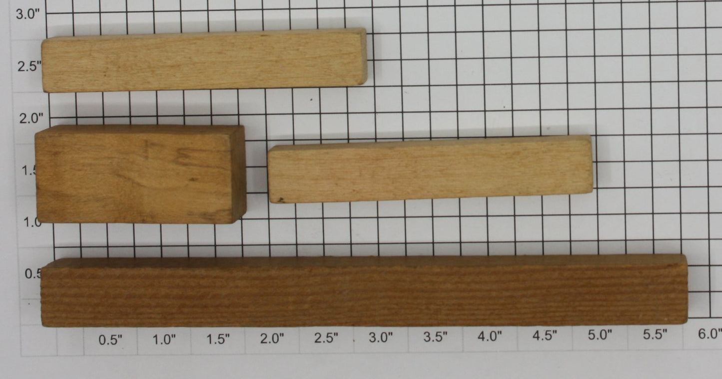 Acme 3323214 Wood Lumber Assorted (Bag of 4)