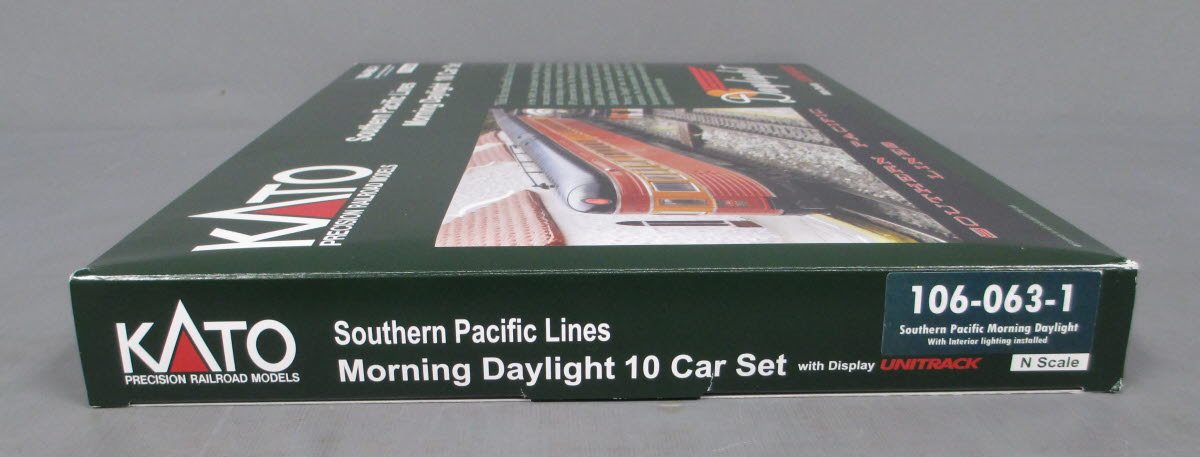 KATO 外国型鉄道模型　Morning Daylight 10 Car Set Kato 106-063-1 N SP Lines Morning Daylight Passenger Cars