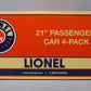 Lionel 6-83102 O Southern Pacific Daylight 21'' Passenger Set (4)