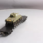 MTH 20-98740 O C&O 50T Wood Flatcar with Sherman Tank