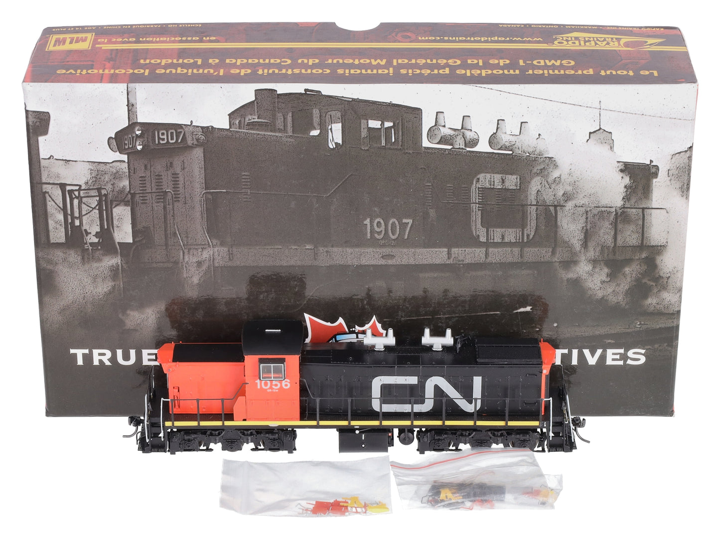 Rapido Trains 10520 HO CN GMD-1  Wet Noodle Diesel Locomotive #1056 w/DCC/Sound